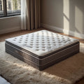 Plush Pillow Top Mattress with Quilted Surface and Reinforced Edge Design