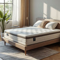 Quilted Hybrid Mattress with Supportive Layer Design and Soft Fabric Cover